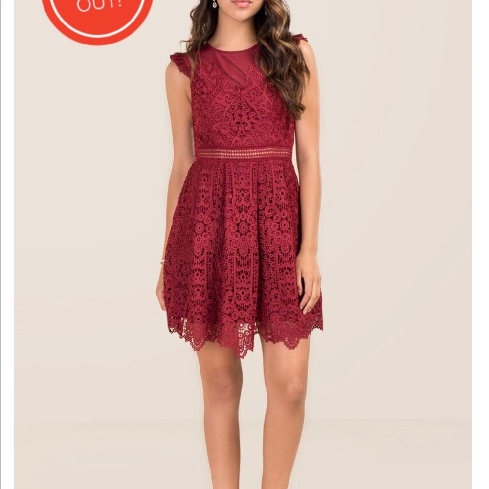 Francesca’s Burgundy Dress